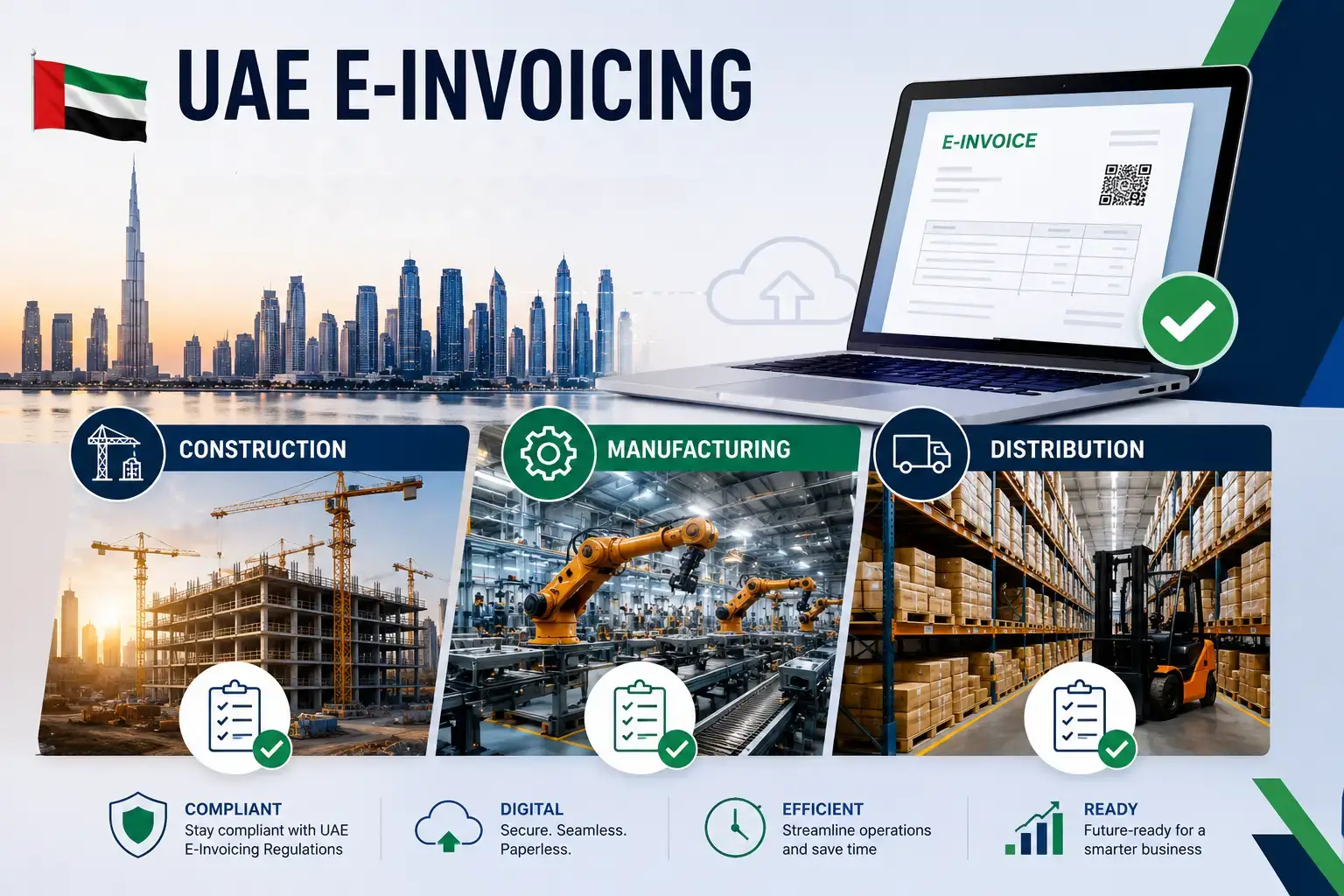UAE E-Invoicing for Construction, Manufacturing & Distribution - Industry-Specific Compliance Checklist
